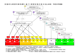 定量的な経営判断指標に基づく経営状態の区分（法人全体） 平成25年度版
