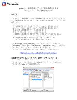 DSM : 状態遷移モデルから状態遷移表を生成