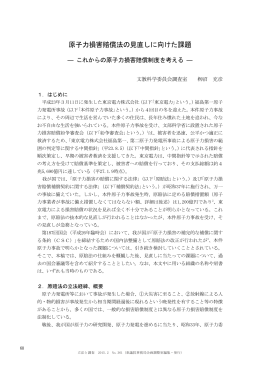 原子力損害賠償法の見直しに向けた課題