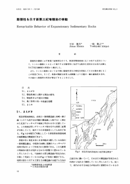膨張性を示す新第三紀堆積岩の挙動