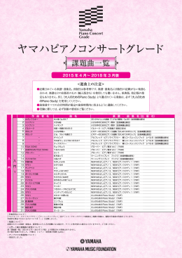 2015年4月～2018年3月の課題曲一覧はこちら