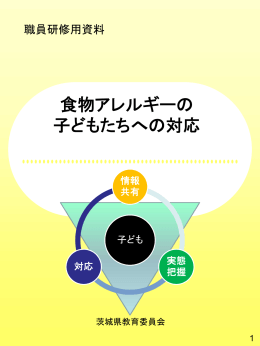 食物アレルギーの 子どもたちへの対応