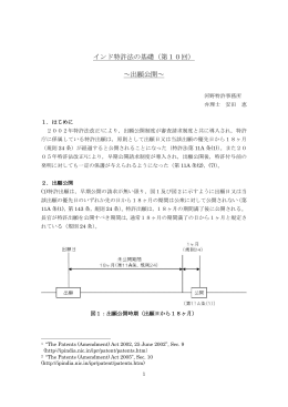 インド特許法の基礎（第10回） ～出願公開～