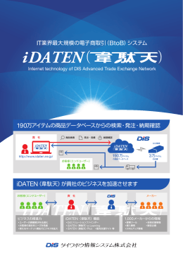 IT業界最大規模の電子商取引（BtoB）システム iDATEN（韋駄天）が貴社