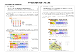 本市の公共交通を取り巻く現状と課題