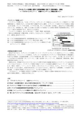 プロサバンナ事業に関する現地情報に基づく現状