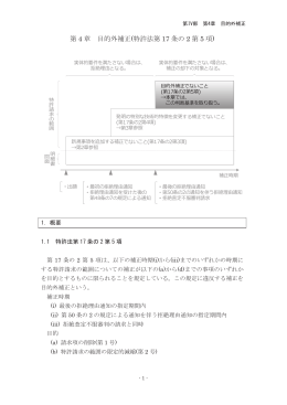 第 4 章 目的外補正(特許法第 17 条の 2 第 5 項)