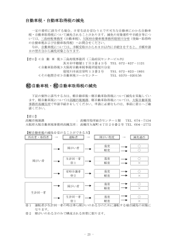 自動車税・軽自動車税等の減免（PDF：169.3KB）