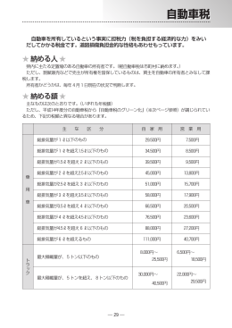 自動車税（P29～33） [PDFファイル／499KB]
