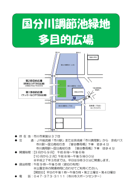 国分川調節池緑地 多目的広場