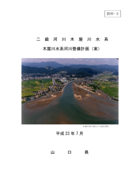 二 級 河 川 木 屋 川 水 系 木屋川水系河川整備計画（案） 平成