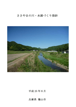 ささやまの川・水路づくり指針（PDF：557KB）