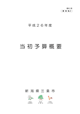 当初予算概要