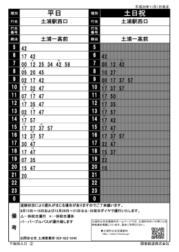 下坂田入口 - 土浦市公共交通案内