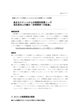 賃貸オフィスビルにおける喫煙スペースの実態