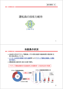 運転員の技術力維持