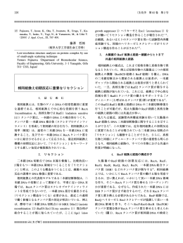 相同組換え初期反応に重要なリセクション