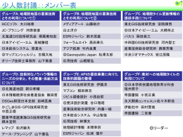 少人数討議：：メンバー表 - (一社)社会基盤情報流通推進協議会