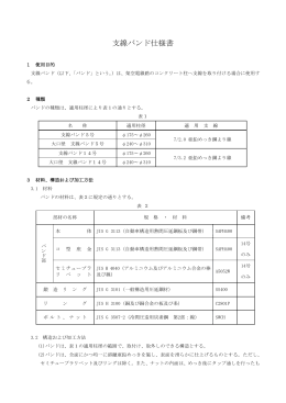 支線バンド仕様書