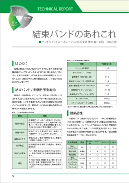 結束バンドのあれこれ