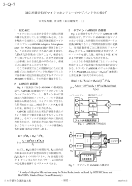 適応形雑音抑圧マイクロホンアレーのサブバンド化の検討* - 803 -