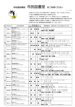 市民図書室一覧（PDF形式：183KB）