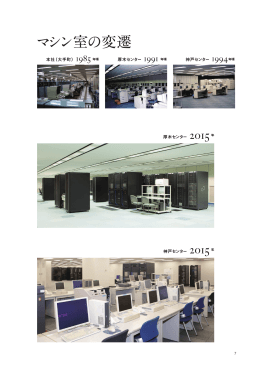 マシン室の変遷（PDF形式：3MB）