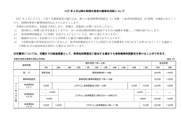 H27 年 4 月以降の時間外保育の標準利用料について H27 年 4 月に