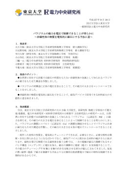 パラジウムの磁力を電圧で制御できることが明らかに