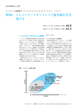 第9回 トレジャリーマネジメントで競争優位を実 現する