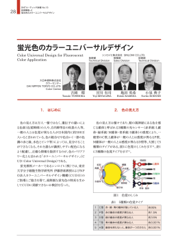蛍光色のカラーユニバーサルデザイン