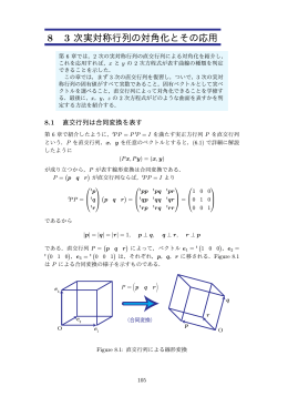8 3 次実対称行列の対角化とその応用