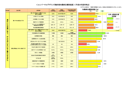 ＜ユニバーサルデザイン行動計画対最終目標到達度＞（平成22