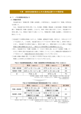 4章 南部地域新総合公共交通実証運行の評価（PDF：879KB
