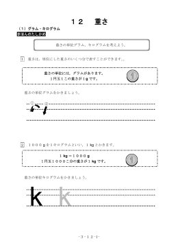12 重さの単位