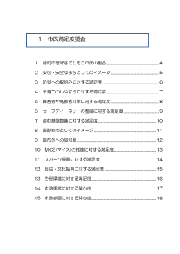 1 市民満足度調査