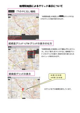 UTMポイント/グリッド及び経緯度グリッドについて [PDF