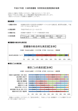 三浦市図書館利用者満足度調査の集計結果（PDF：603KB）