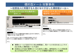 標的型メール攻撃事例