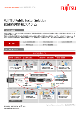 FUJITSU Public Sector Solution 総合防災情報システム
