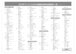 渋川市プレミアム付き共通商品券参加登録店一覧 ※町名は旧表示をし