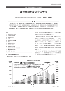 品種登録制度と育成者権