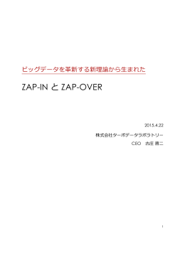 ZAP-IN と ZAP-OVER - 株式会社ターボデータラボラトリー