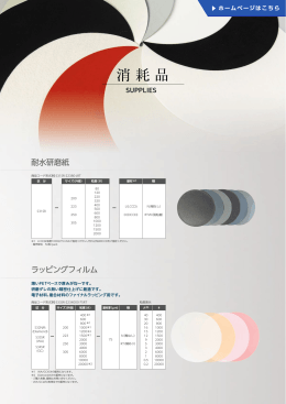 消耗品 Consumables