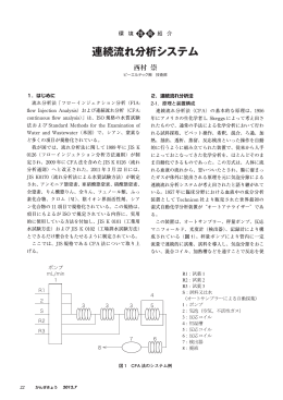 連続流れ分析システム