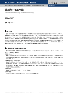 連続切片SEM法 (PDF形式、788kバイト) - Hitachi High