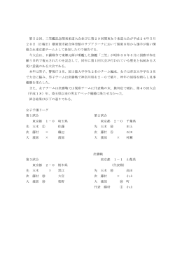 三笠艦記念関東柔道大会並びに第29回関東女子