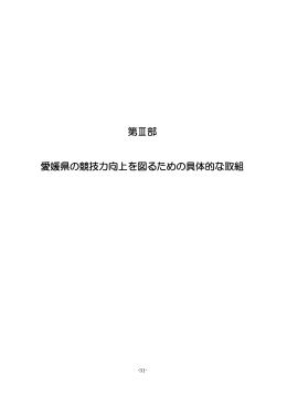 第III部 愛媛県の競技力向上を図るための具体的な取組（PDF：295KB）