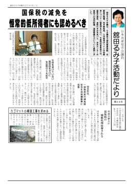 恒常的低所得者にも認めるべき