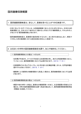 国民健康保険概要